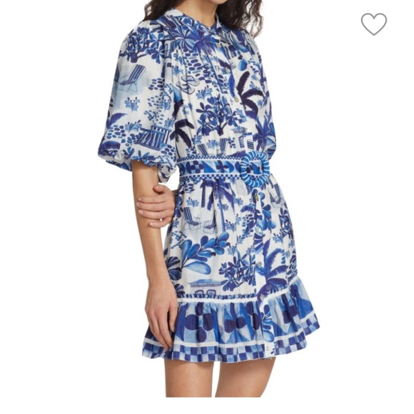 Farm Rio Sweet Rio Puff-Sleeve Mini Dress - Picture 3 of 9